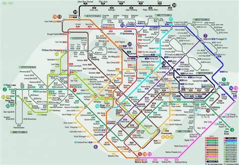 Lrt Map Lrt Map Singapore Republic Of Singapore