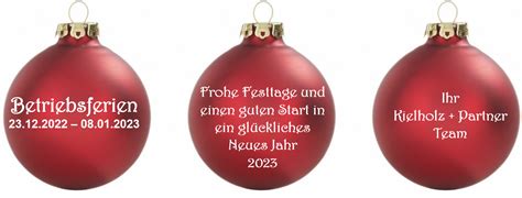 Betriebsferien Weihnachten Neujahr Kielholz Und Partner