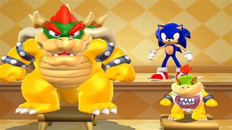 Mario Party 9 Step It Up Mario Vs Sonic Vs Bowser Vs Bowser Jr