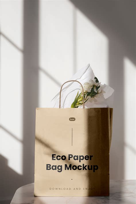 Eco Paper Bag Free Mockup — Free Mockup World