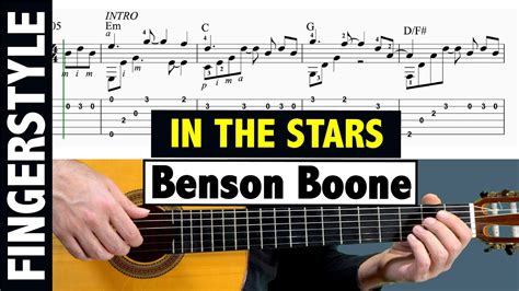 In The Stars Benson Boone Fingerstyle Guitar Tab Youtube