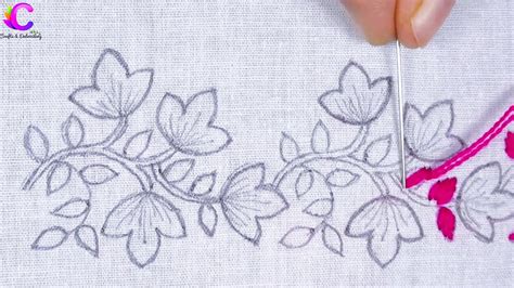 Unique Hand Embroidery Border Line Design Beautiful Border Line