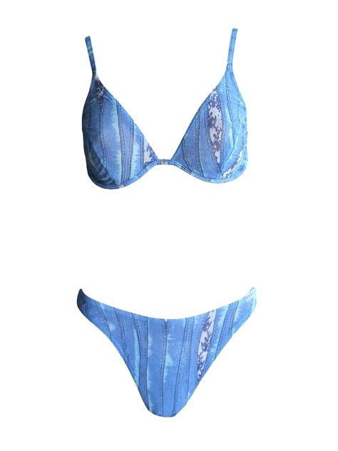 B Gel Bikini Mit Im R Cken Abnehmbaren Tr Gern Von Solar Tan Thru