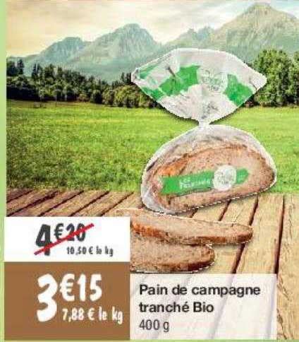 Promo Pain De Campagne Tranch Bio Chez Migros France Icatalogue Fr