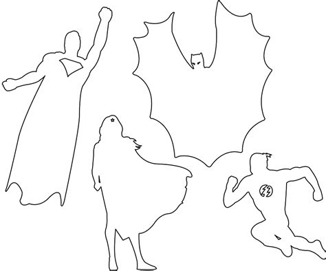 Justice League Silhouette | Free vector silhouettes