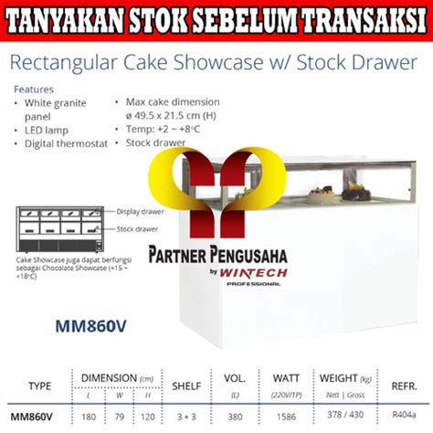 Jual Gea Mm V White Marble Drawer Style Cake Showcase Showcase Kue