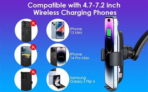 Dual Coils Wireless Car Charger Qoosea 15w Qi Fast Charging Auto