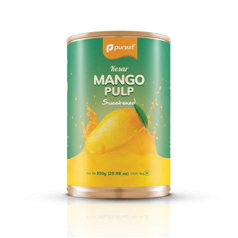 Pursuit Yellow Kesar Mango Pulp Packaging Type Tin Packaging Size