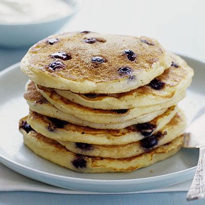 American style blueberry pancakes : r/food