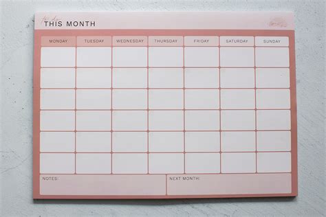 Monthly Desk Planner – TypeK&Co