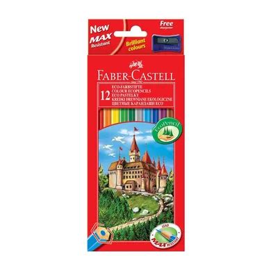 Faber Castell kredki ołówkowe Zamek 12 kolorów smyk