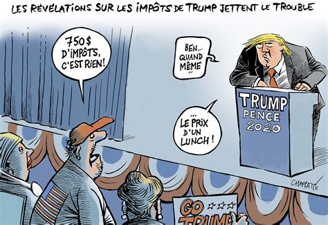 Les Imp Ts De Trump Globecartoon Political Cartoons Patrick Chappatte