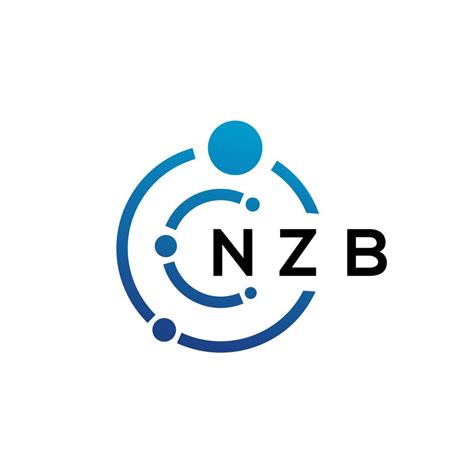 Nzb Letter Technology Logo Design On White Background Nzb Creative