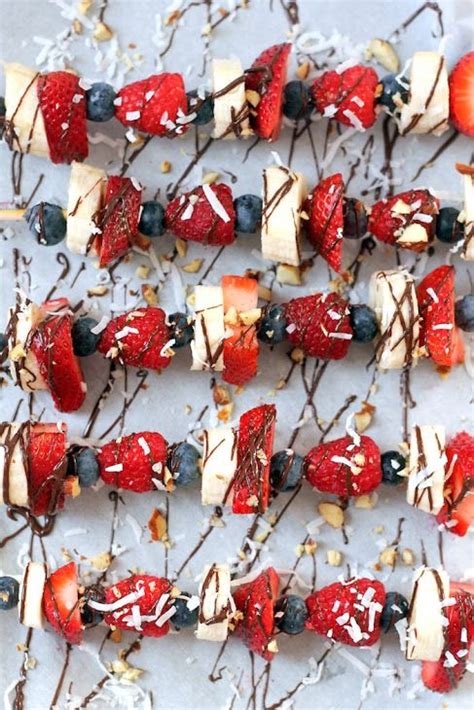 Chocolate Covered Fruit Kabobs Recipe Yummly Recipe Chocolate