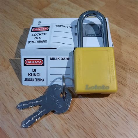 Jual LOTOTO L410 Kuning Gembok Safety Loto Padlock Safety Lockout