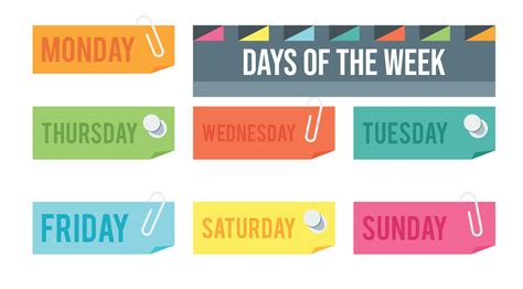 Days Of The Week Printables Pdf Free