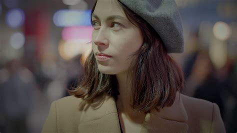 Happiness Lifestyle Portrait Of Elegant Female Person Standing Out Of