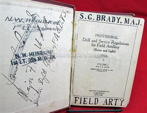 Books Manuals Gr Cons Us Wwi Provisional Drill Service Regulations