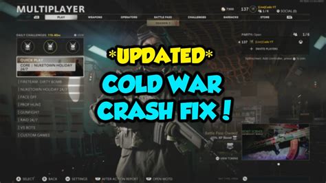 UPDATED COLD WAR CRASH FIX THESE ARE THE BEST WAYS TO STOP COLD WAR