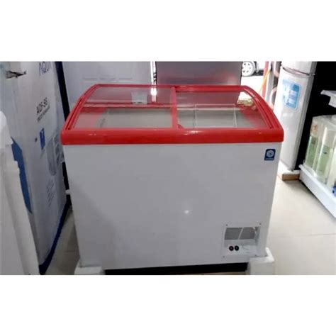 Jual Chest Freezer Maspion Sliding Glass Freezer Box Tutup Kaca Bawah