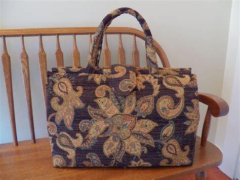 Halliwell In Onyx Chenille Tapestry Weekender 496t My Big Etsy