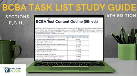 Complete Th Edition Bcba Task List Study Guide Bcba Exam Task List