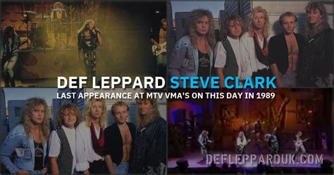 34 Years Ago Steve Clarks Last Def Leppard Appearance At 1989 Mtv Awards