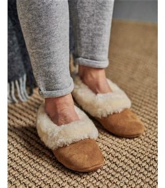 Chestnut Womens Sheepskin Mule Slipper Woolovers Uk