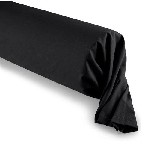 Taie de traversin Noir 45 x 185 cm 100 Coton 57 Fils cm²125 Cdiscount