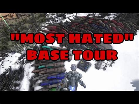 Most Hated Ark Official Base Tour Ark Ps Small Tribes Youtube