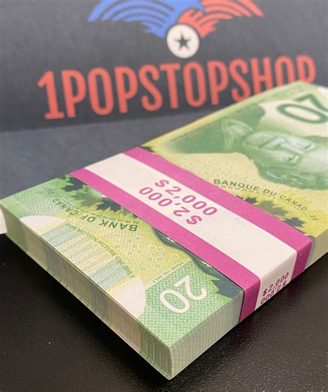 Prop Money Realistic High Quality Canadian Prop Money Replica Etsy