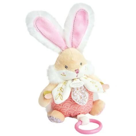 Boite à musique Lapin de Sucre rose Doudou et Compagnie BCD