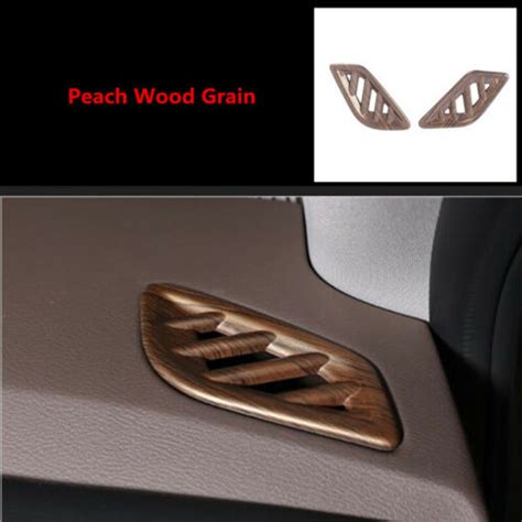 Peach Wood Grain Dashboard Air Outlet Vent Cover Trim For Nissan Rogue