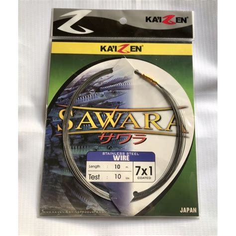 Jual Senar Pancing Kawat Neklin Kaizen Sawara 7x1 Wire 10 Meter