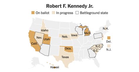 Maps Where Rfk Jr And Independent Presidential Candidates Are On The