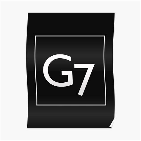 G7 Logo 2 Poster By G7therapper Redbubble