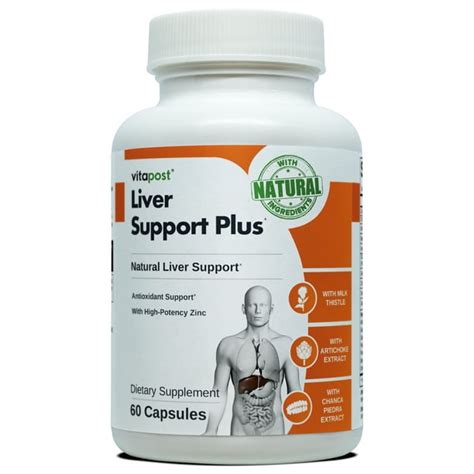 Vitapost Liver Support Plus With Herbs And Botanicals Supplement 60 Capsules