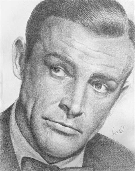 Sean Connery Drawing By Tanya Goldstein Fine Art America