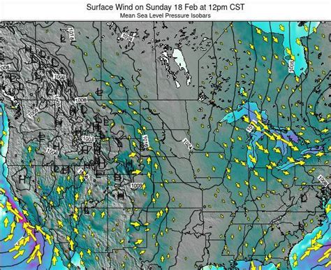 North-Dakota Surface Wind on Friday 24 Sep at 1am CDT