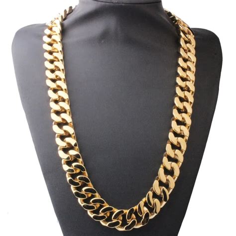 20MM 16 40 Super Heavy Thick Mens Flat Curb Cuban Chain Necklaces