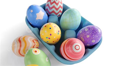 Easter Eggs 3d Images Hd 3d Rendering Easter Egg Texture Decoration