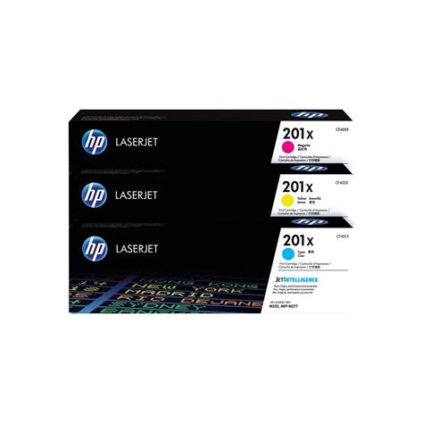 HP 201X High Yield Colour LaserJet Toner Cartridge, Tri Pack CF253XM