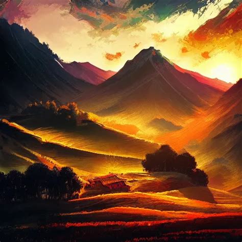 Yunnan Province Fields Landscape By Anato Finnstark Stable Diffusion