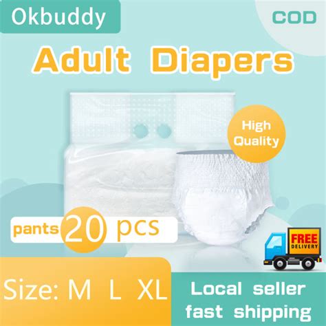 Okbuddy Adult Diaper Pull Ups Pants 20pcs Care Adult Disposable Diapers