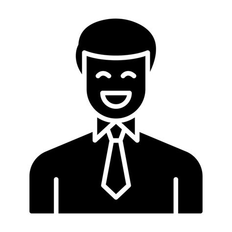 Smiling Man Vector Icon Vector Art At Vecteezy