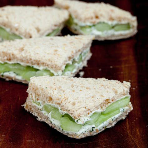 Cucumber Sandwiches With Cream Cheese And Lemon Chew Out Loud