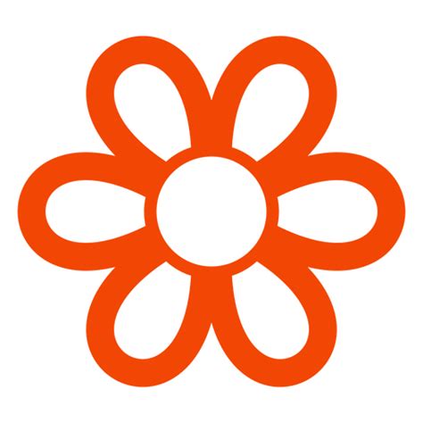 Orange Flower Logo PNG & SVG Design For T-Shirts