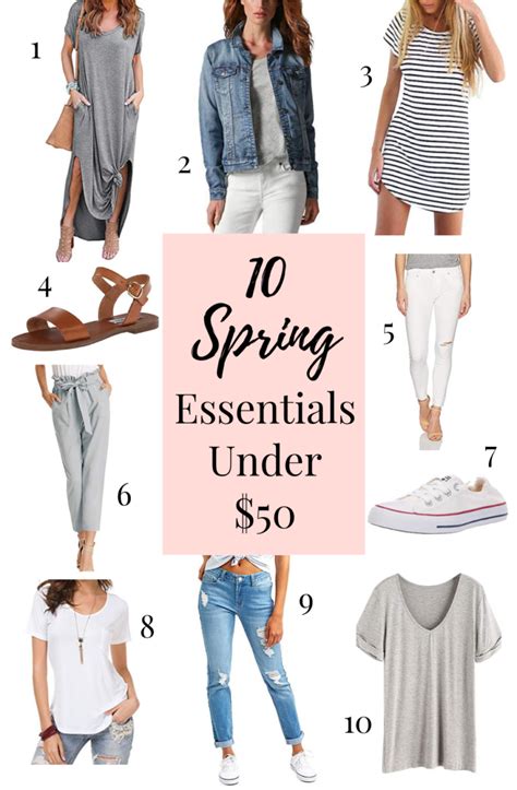 10 Spring Fashion Essentials Under 50 Truly Kate