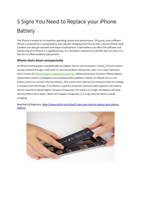 Ppt Signs You Need To Replace Your Iphone Battery Powerpoint