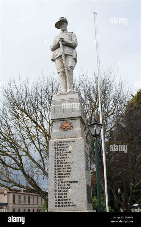 War memorial, Lancefield, Victoria Stock Photo - Alamy